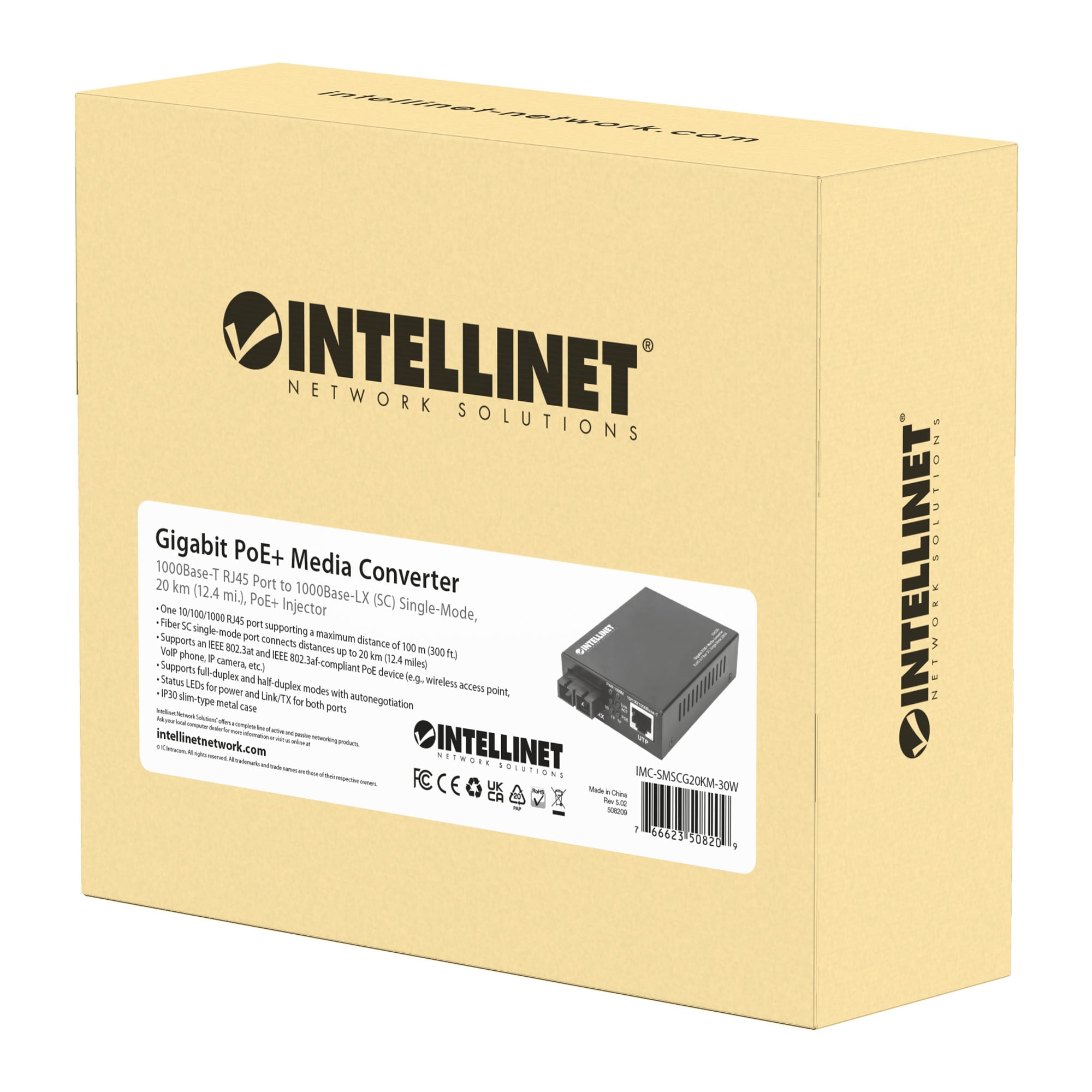 Media Converter Gigabit PoE+ - Miniatura 2