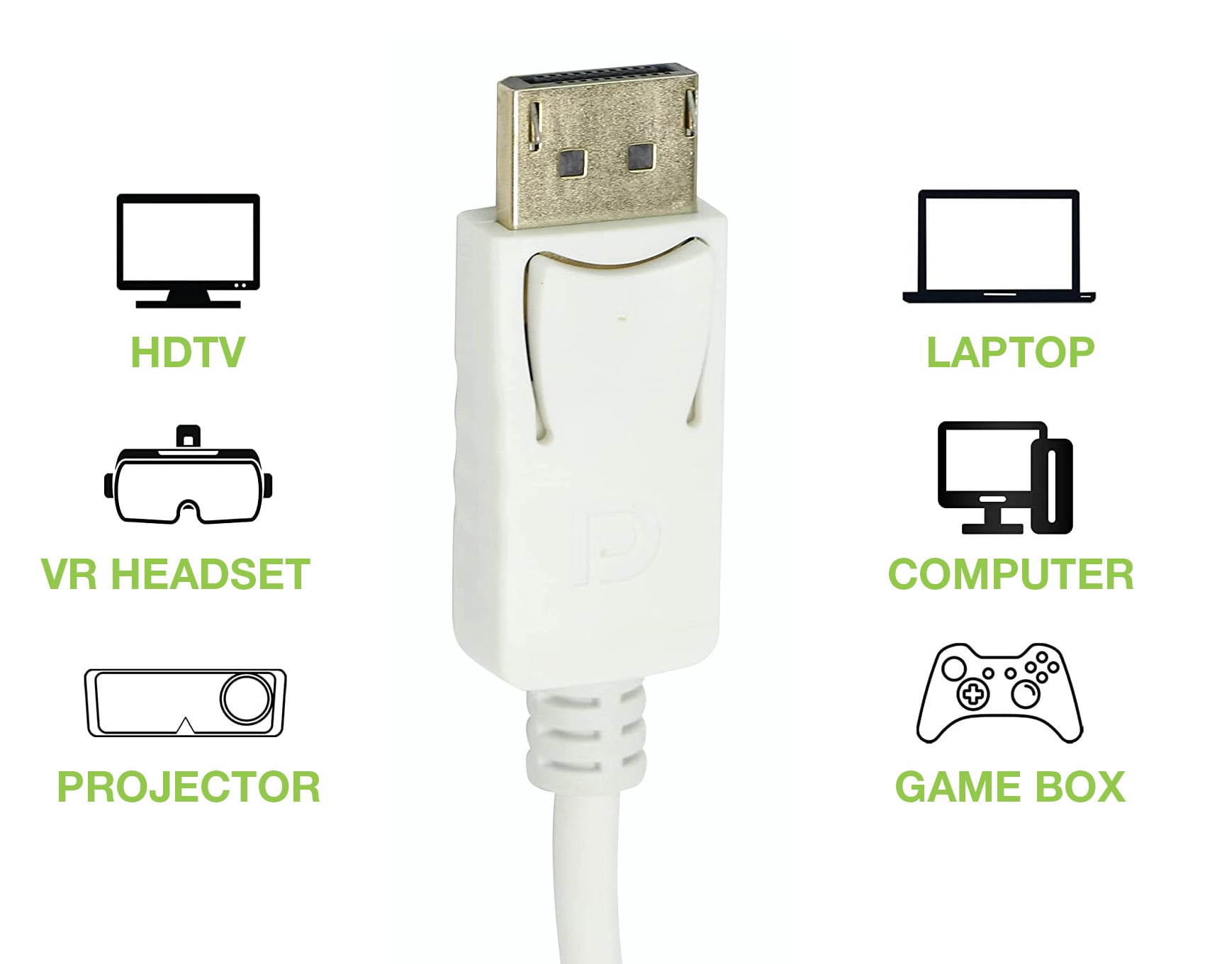 Adattatore Passivo DisplayPort Maschio a HDMI Femmina 4K 60Hz - Miniatura 2