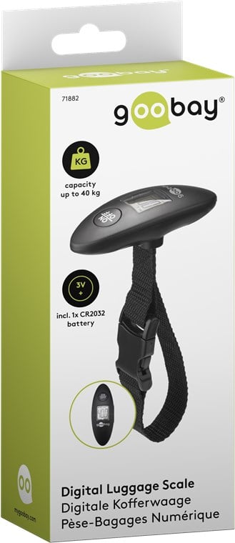 Pesa Valigie Digitale, Capacità 40 kg, Nero - Miniatura 2