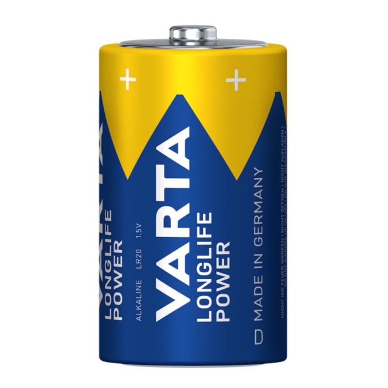 Blister 2 Batterie 1.5V Longlife Power Alcalina D Torcia - Miniatura 2