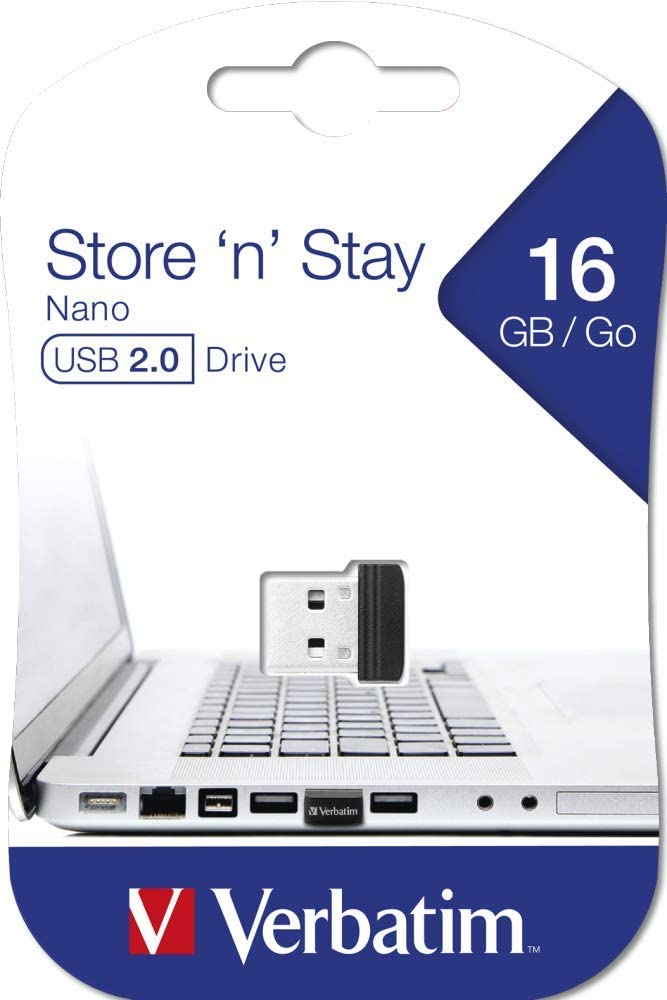 NANO Memoria USB 16GB Nero - Miniatura 2