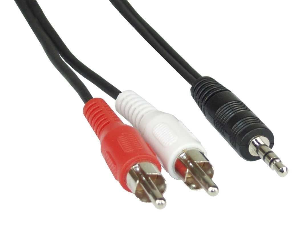 Cavo Stereo Jack 3, 5 mm a 2 x RCA maschio 5 mt - Miniatura 2