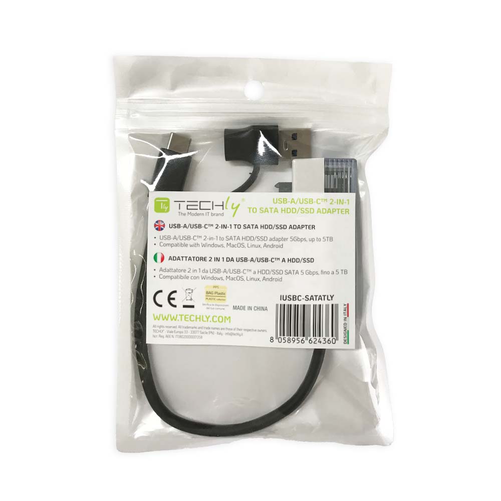 Adattatore USB-C™ USB-A 2 in 1 a SATA 2.5'' - Miniatura 2