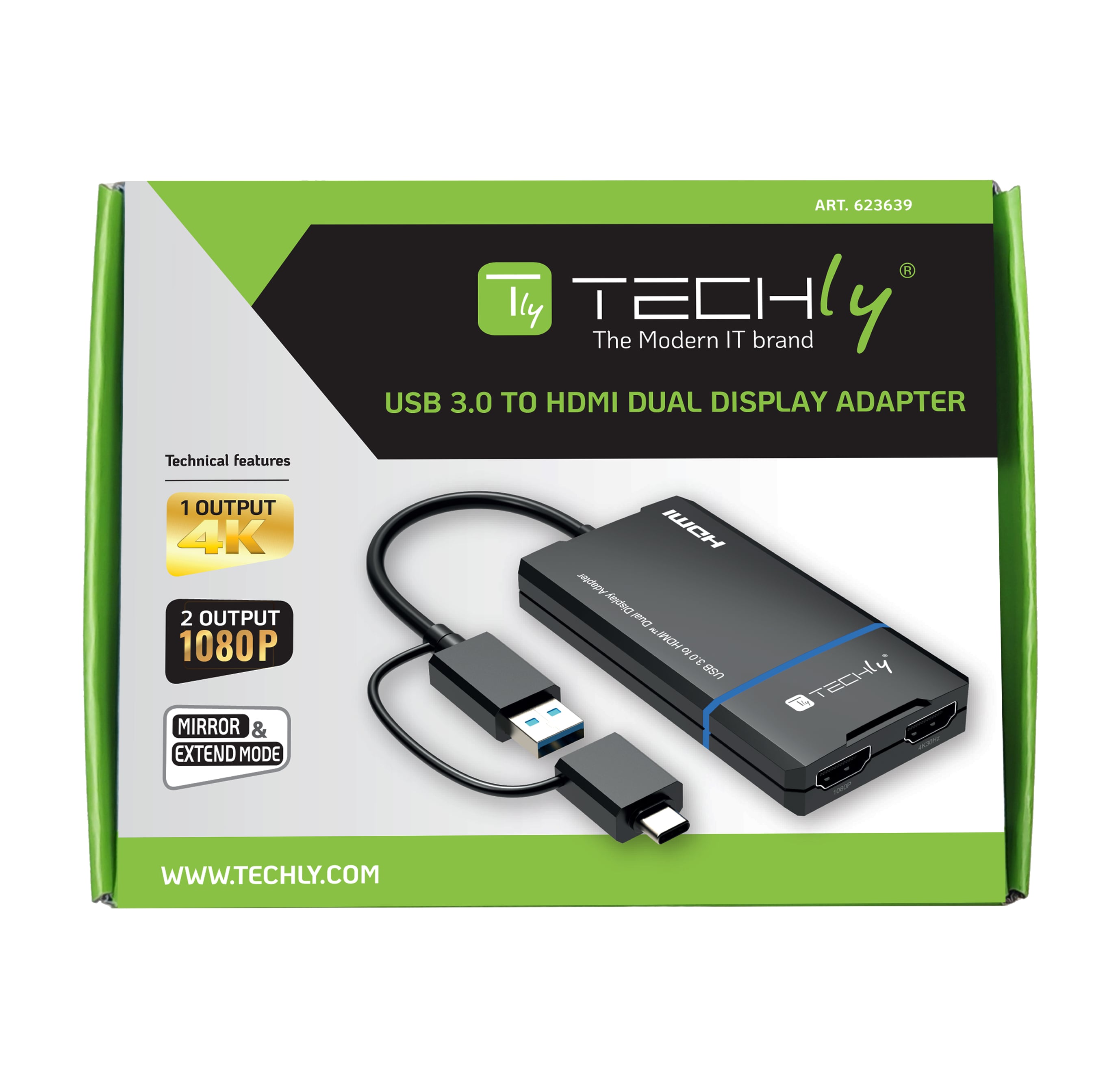 Adattatore USB-C™ e USB-A a Doppio Monitor HDMI - Miniatura 2