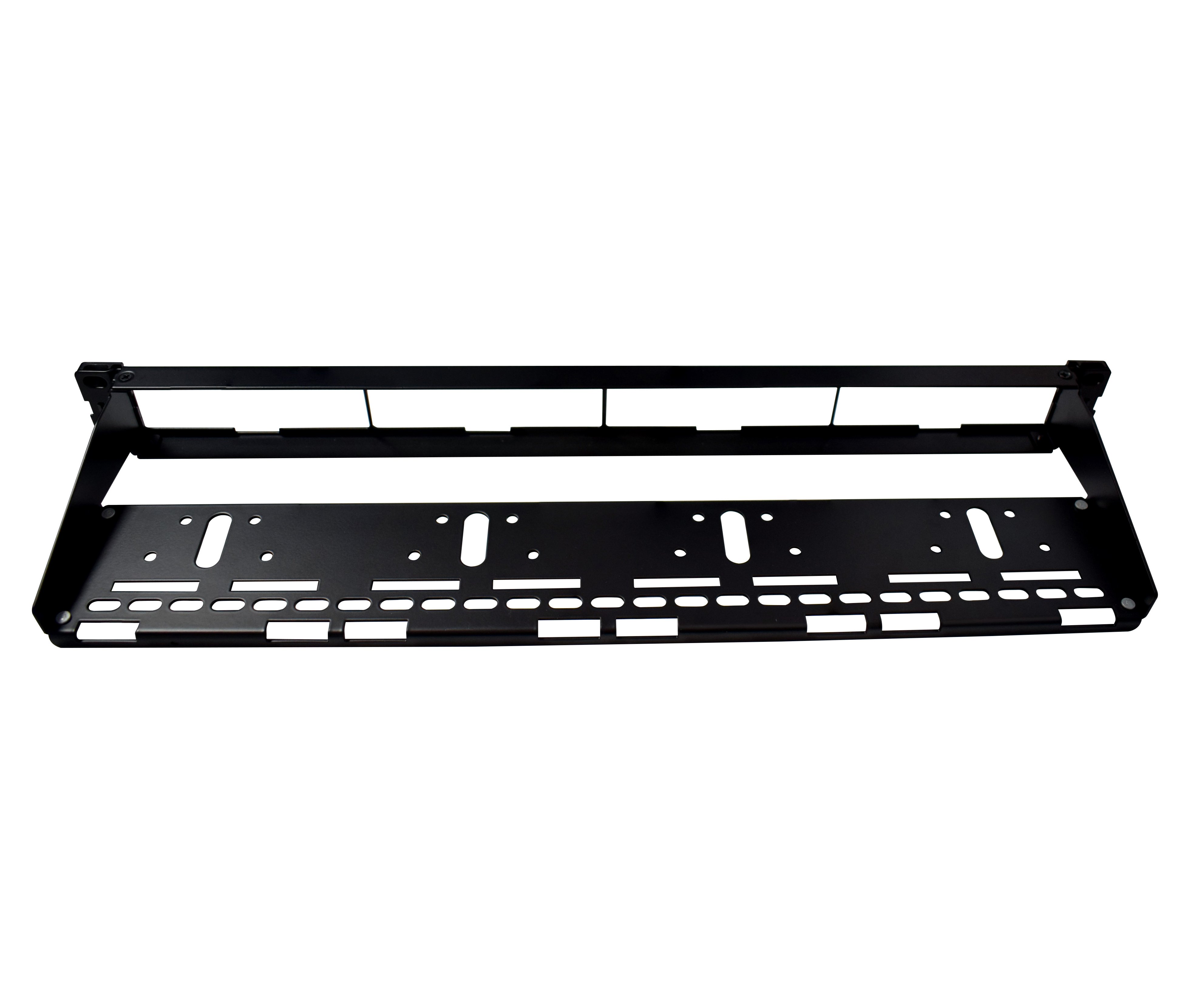 Pannello Patch Modulare Senza Frutti Multi Applicazione 1U Nero - Miniatura 2