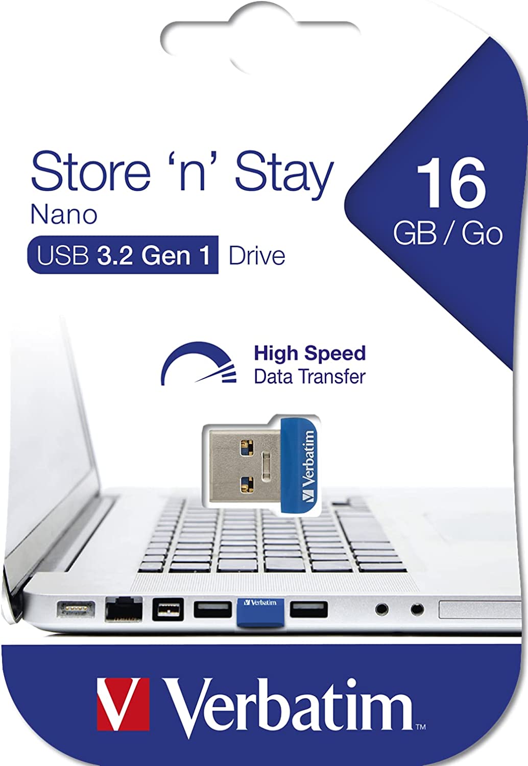 NANO Memoria USB 3.2 16GB Blu - Miniatura 2