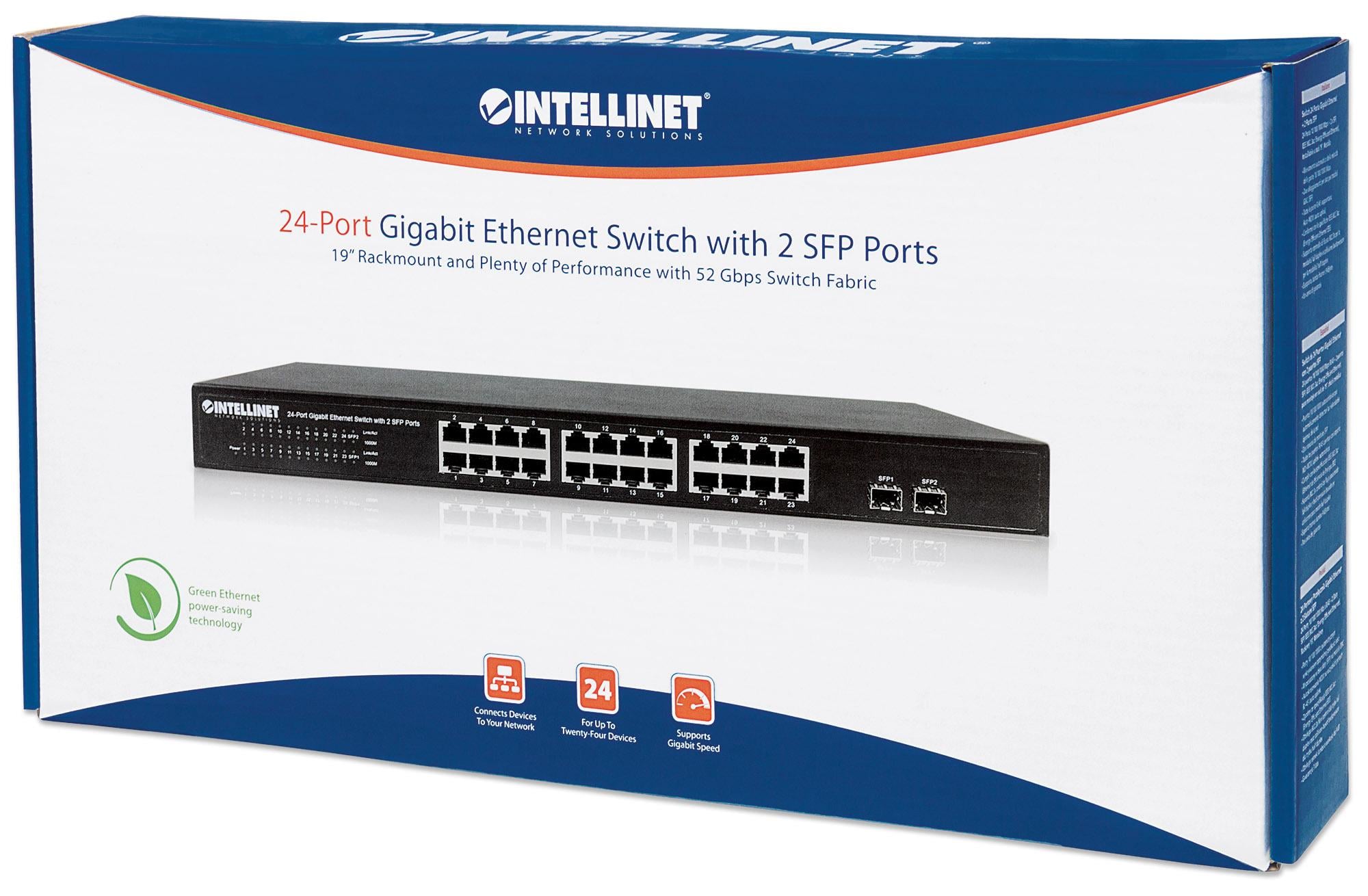 Switch Gigabit Ethernet 24 Porte + 2 Porte SFP - Miniatura 2