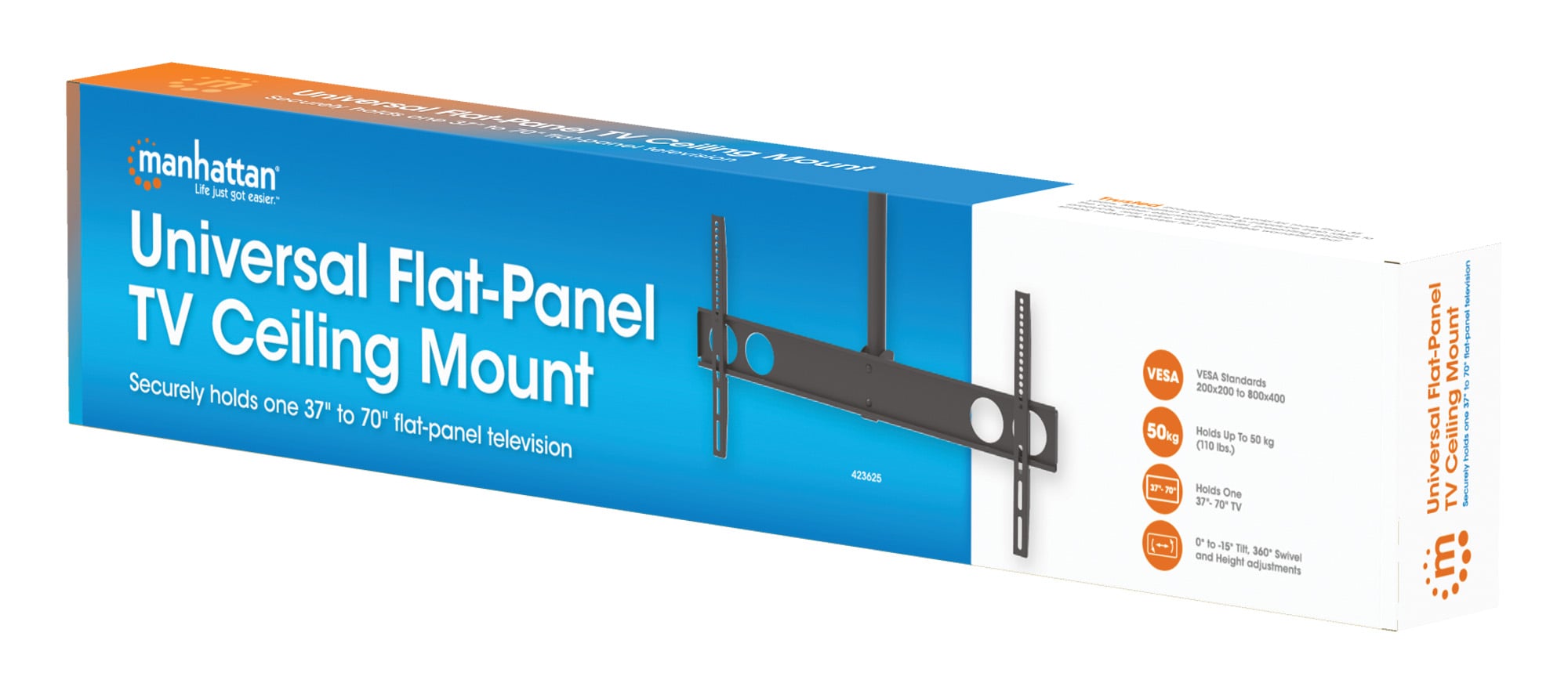 Supporto universale a soffitto per TV LED/LCD 37-70'' - Miniatura 2