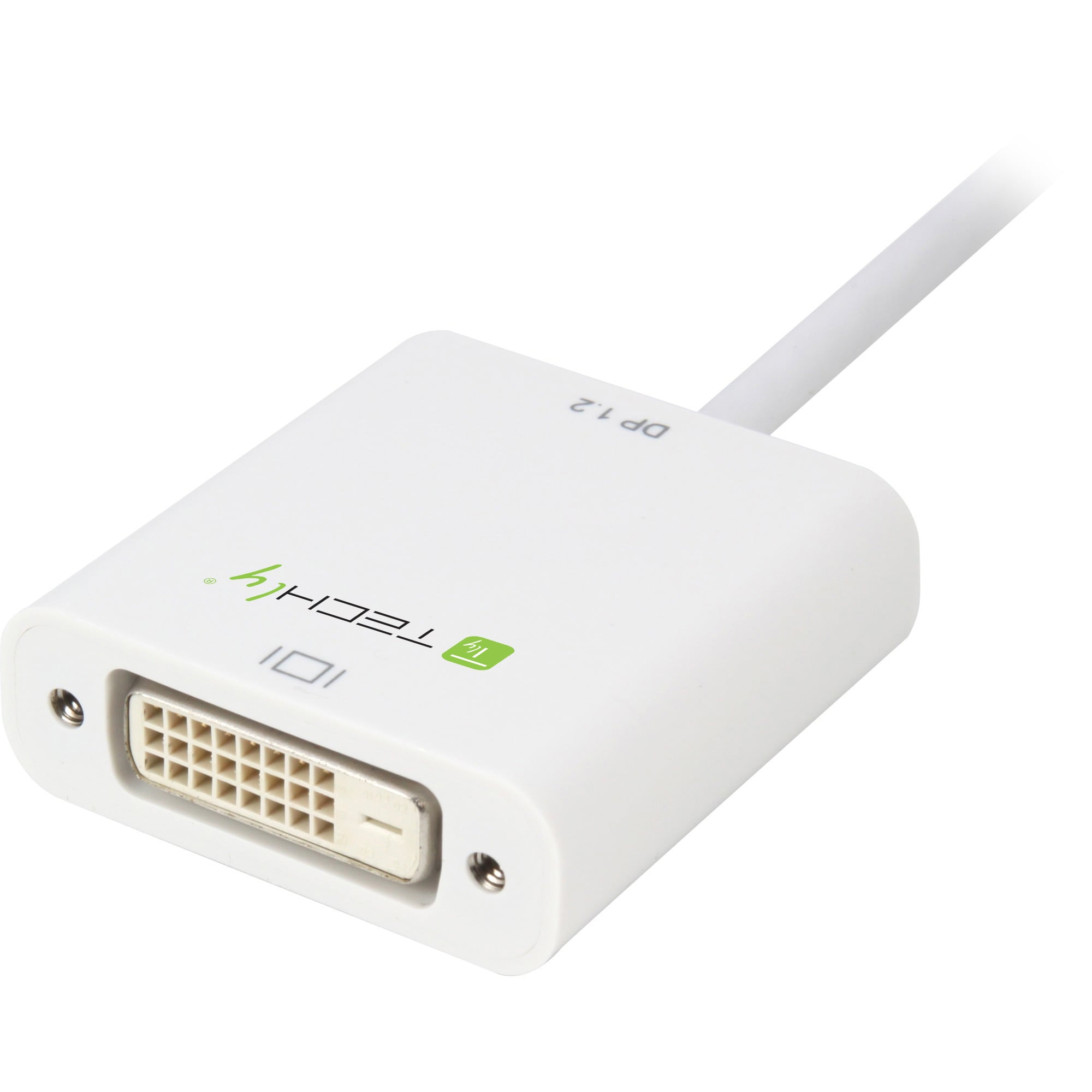 Adattatore DisplayPort 1.2 Maschio / DVI Femmina 15cm Bianco - Miniatura 2