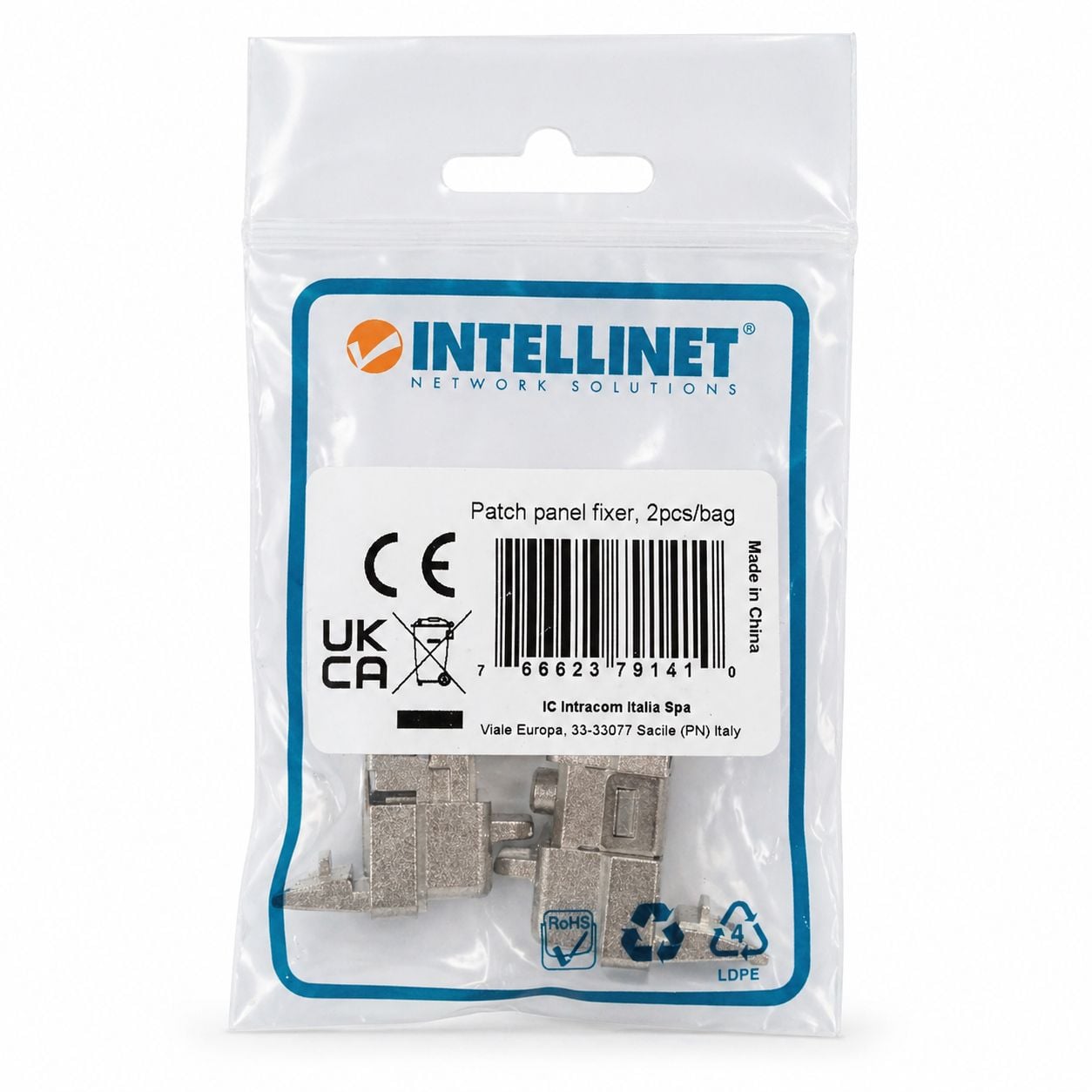 Confezione da 2 pz Clip di Montaggio su Rack 1U Senza Attrezzi - Miniatura 2