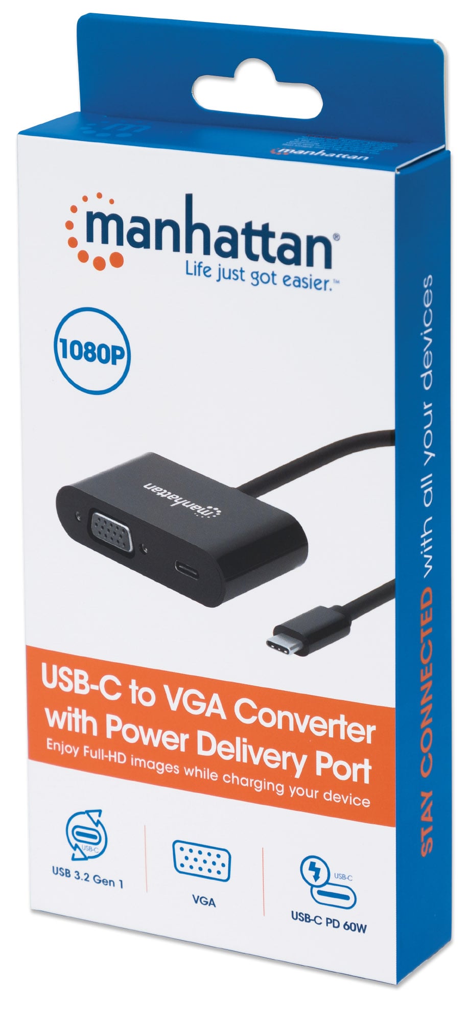Adattatore Convertitore USB-C™ Maschio VGA Femmina con Power Delivery - Miniatura 2