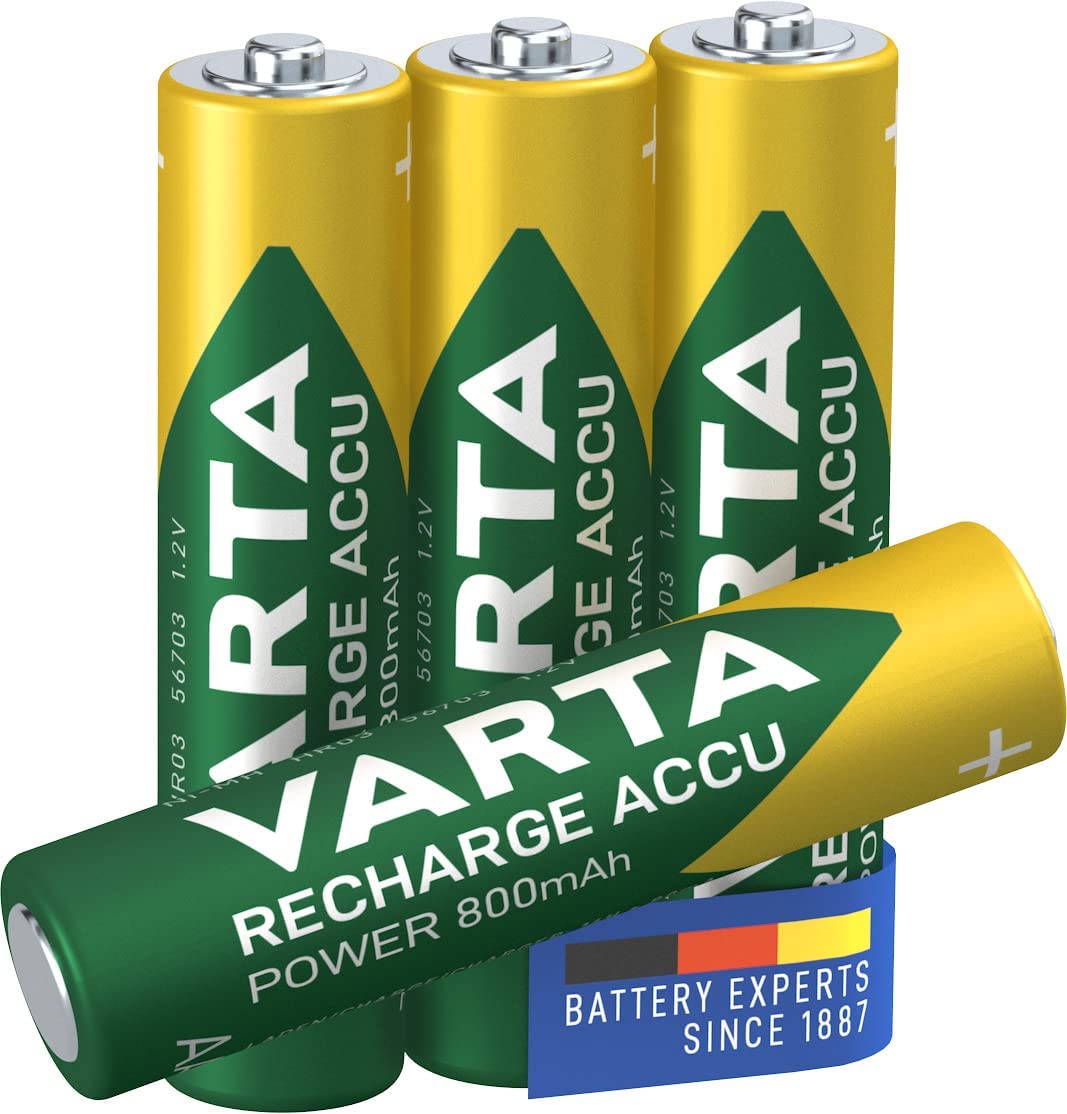 Blister 4 Batterie Ricaricabili Mini Stilo AAA 800 mAh - Miniatura 2