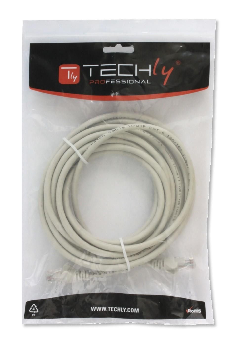 Cavo di rete Patch in CCA Cat.6 Grigio UTP 20m - Miniatura 2