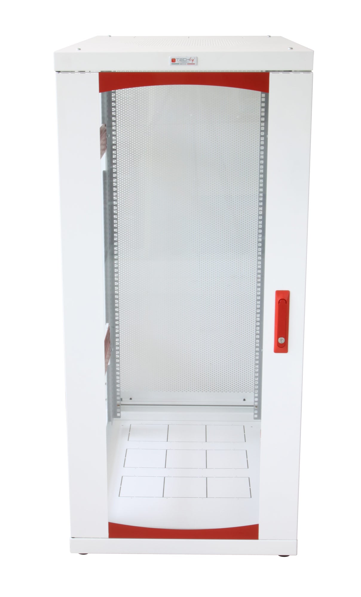Armadio Server Rack 19'' 600x1000 27 Unita' Bianco serie IdealNET - Miniatura 2