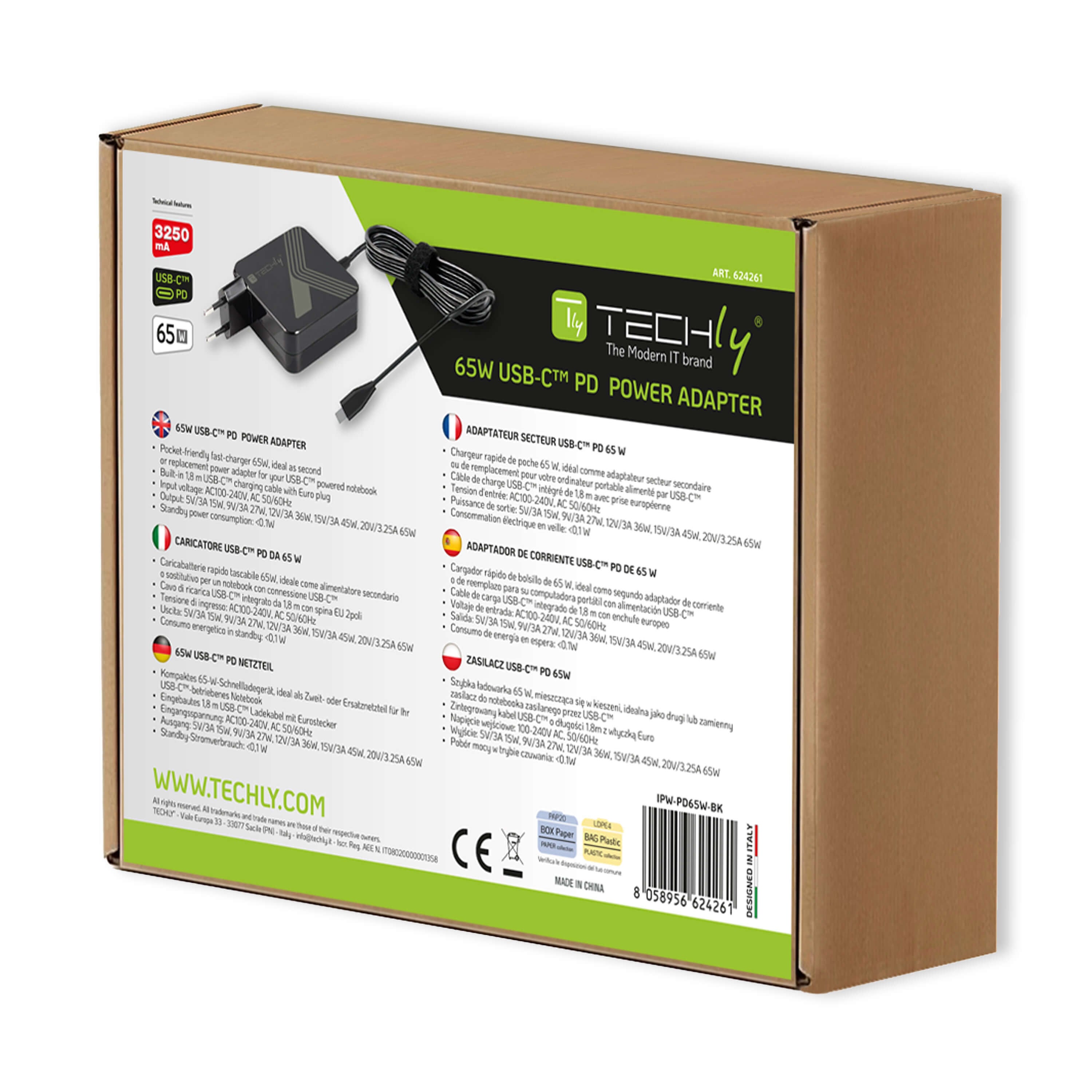 Alimentatore per Smartphone e Notebook USB-C™ Power Delivery PD 3.0 65W - Miniatura 2