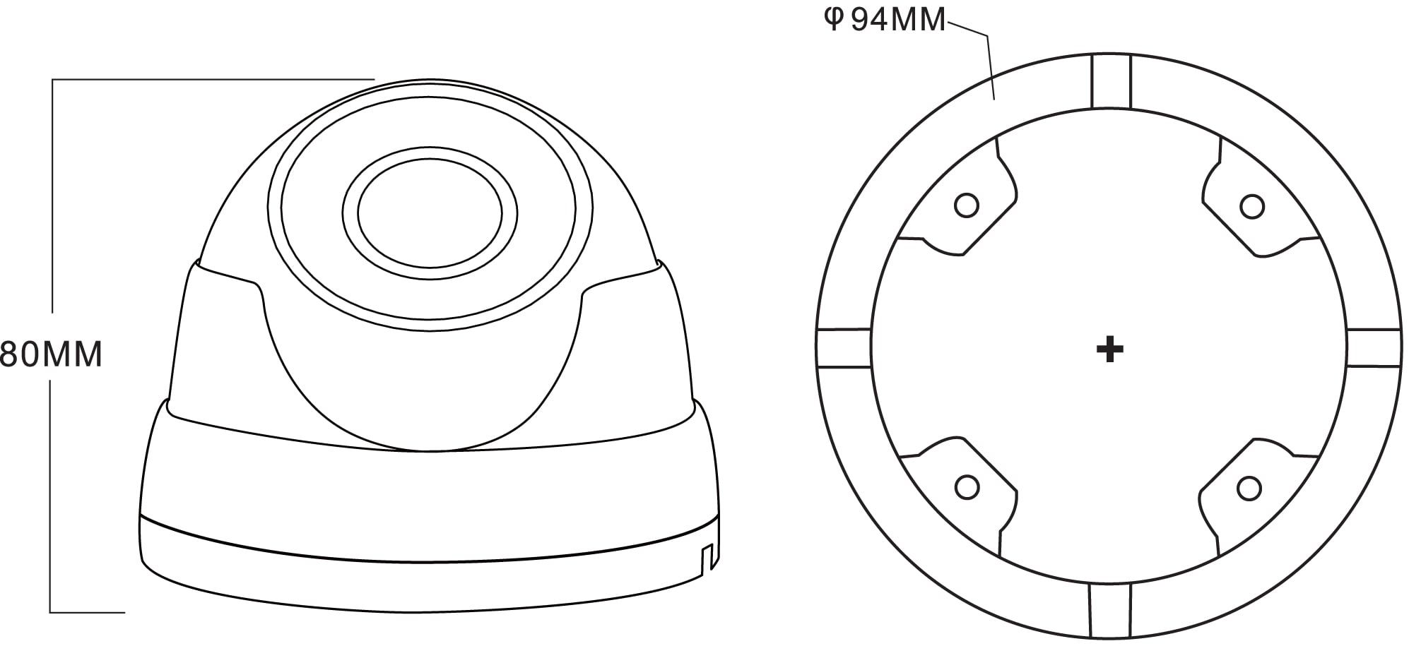 Telecamera IP Dome H.265 IR da 8 MP Rilevamento Basato su AI IP66, DGM8208SVAT - Miniatura 2