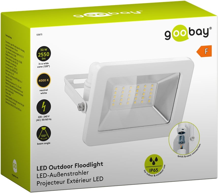 Faretto LED da Esterno IP65 30W Bianco - Miniatura 2