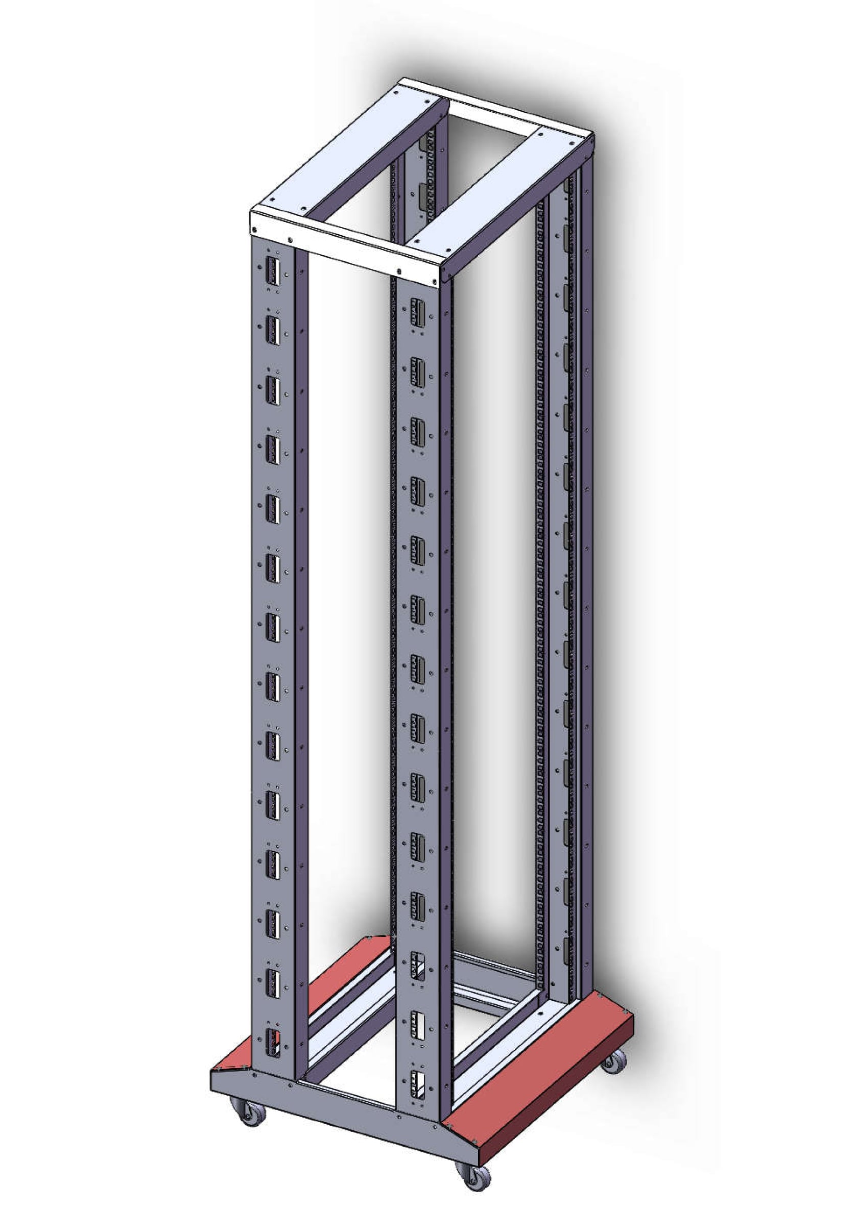 Copertura Base per Armadio Open Frame I-CASE OF-2029BK - Miniatura 2