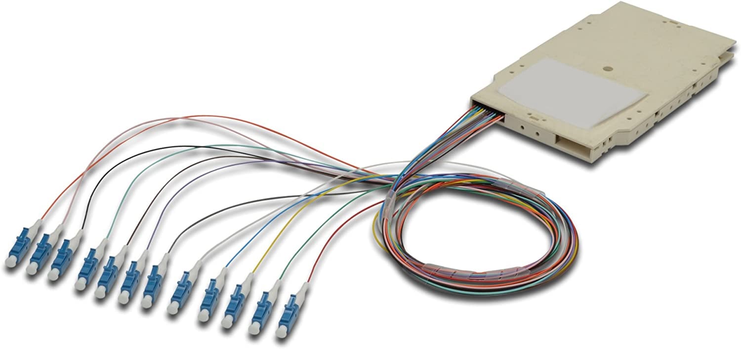 Cassetta di Giunzione Attrezzata con 12 Pigtail Fibra Monomodale OS2 LC/APC 9/125 2m - Immagine 1
