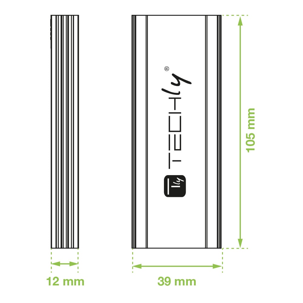 Box Esterno USB-C™ USB3.2 Gen2 NVMe/SATA M.2 SSD - Miniatura 3