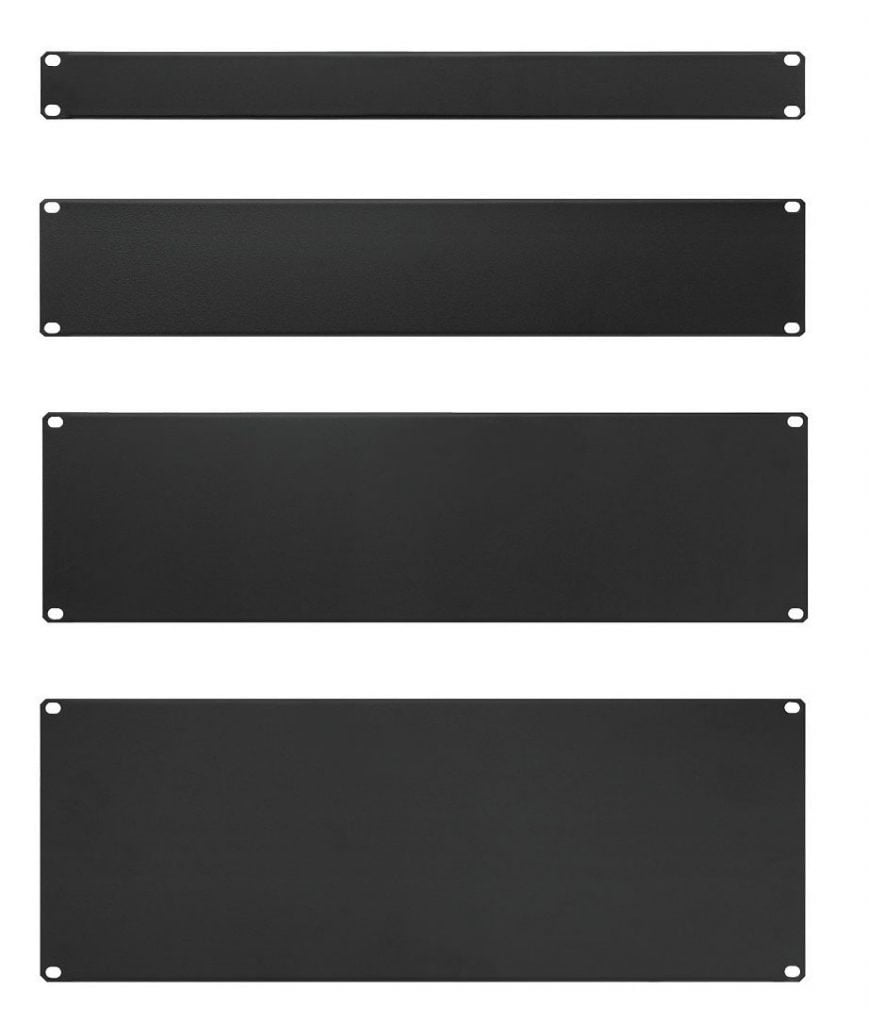 Pannello Cieco per Armadi Rack 19'' Nero 3 Unità - Miniatura 3