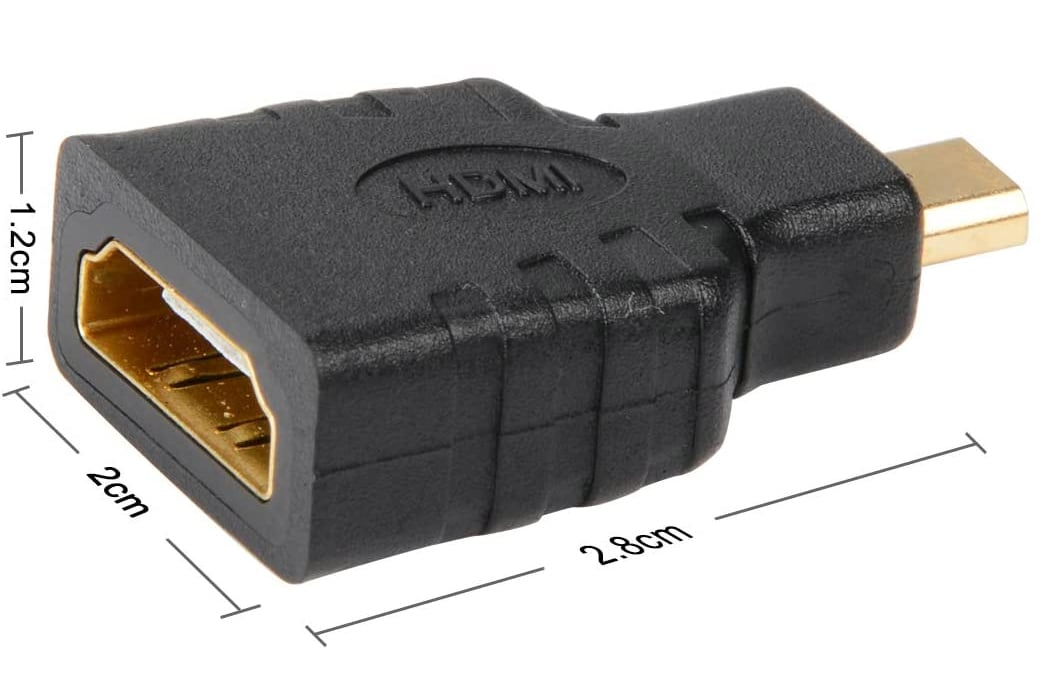 Adattatore HDMI Femmina a Micro HDMI Tipo D Maschio - Miniatura 3