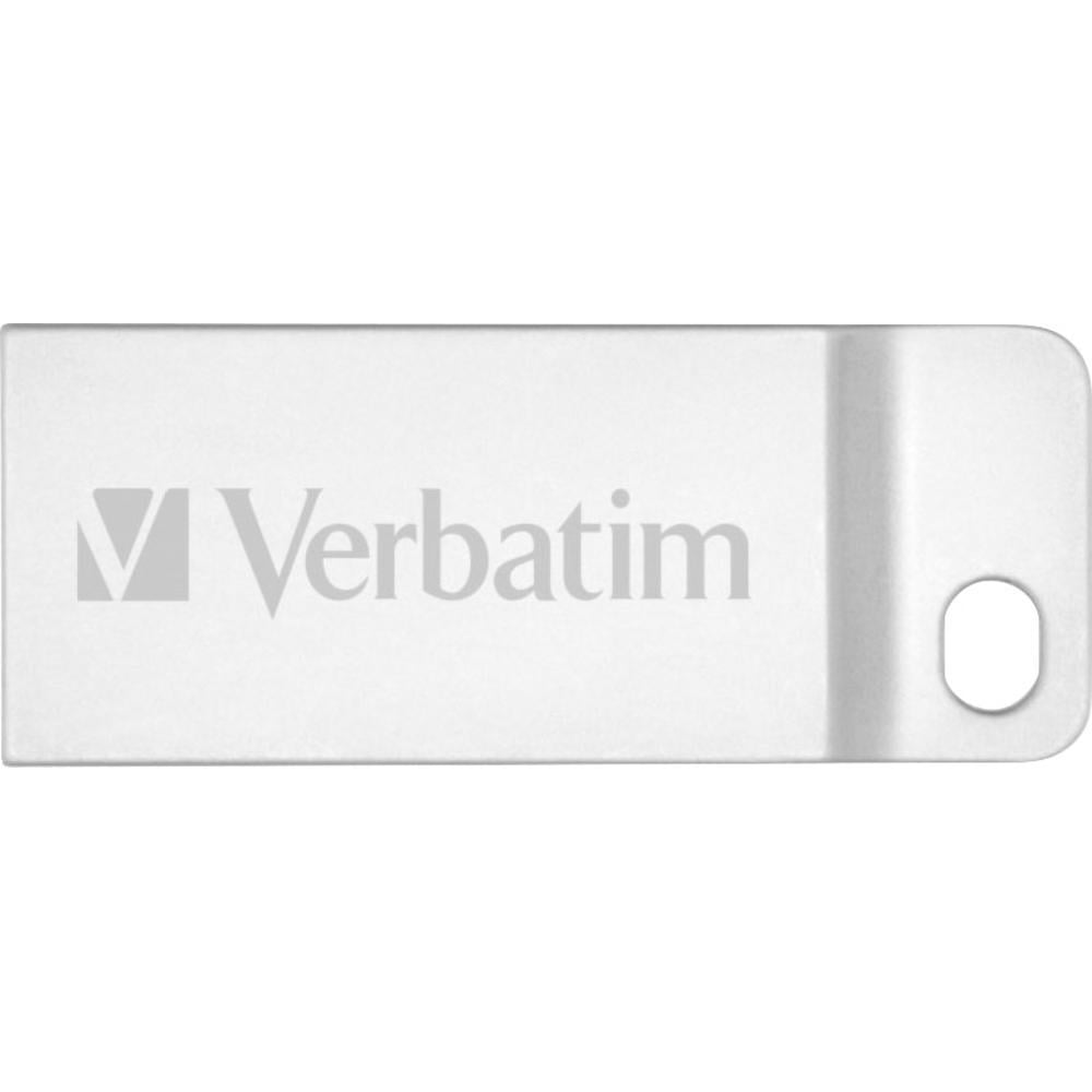 Mini Memoria USB Verbatim con Portachiavi 32GB Silver - Miniatura 3
