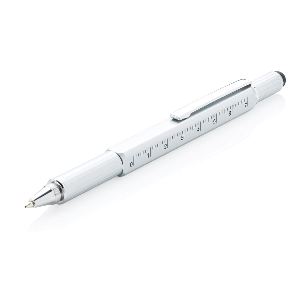 Penna a Sfera Multifunzione 5 in 1 con Cacciavite Bolla e Righello - Miniatura 3