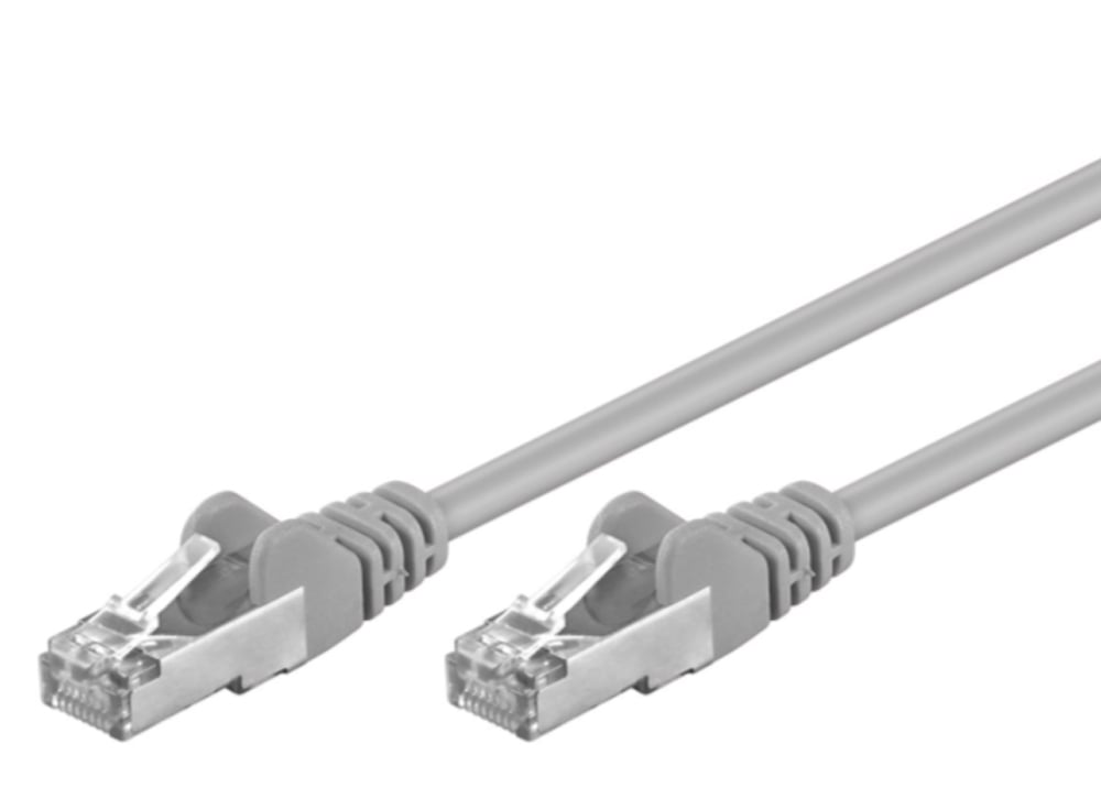 Cavo di Rete Patch in CCA Cat.5E Schermato F/UTP 2 metri Grigio - Miniatura 3