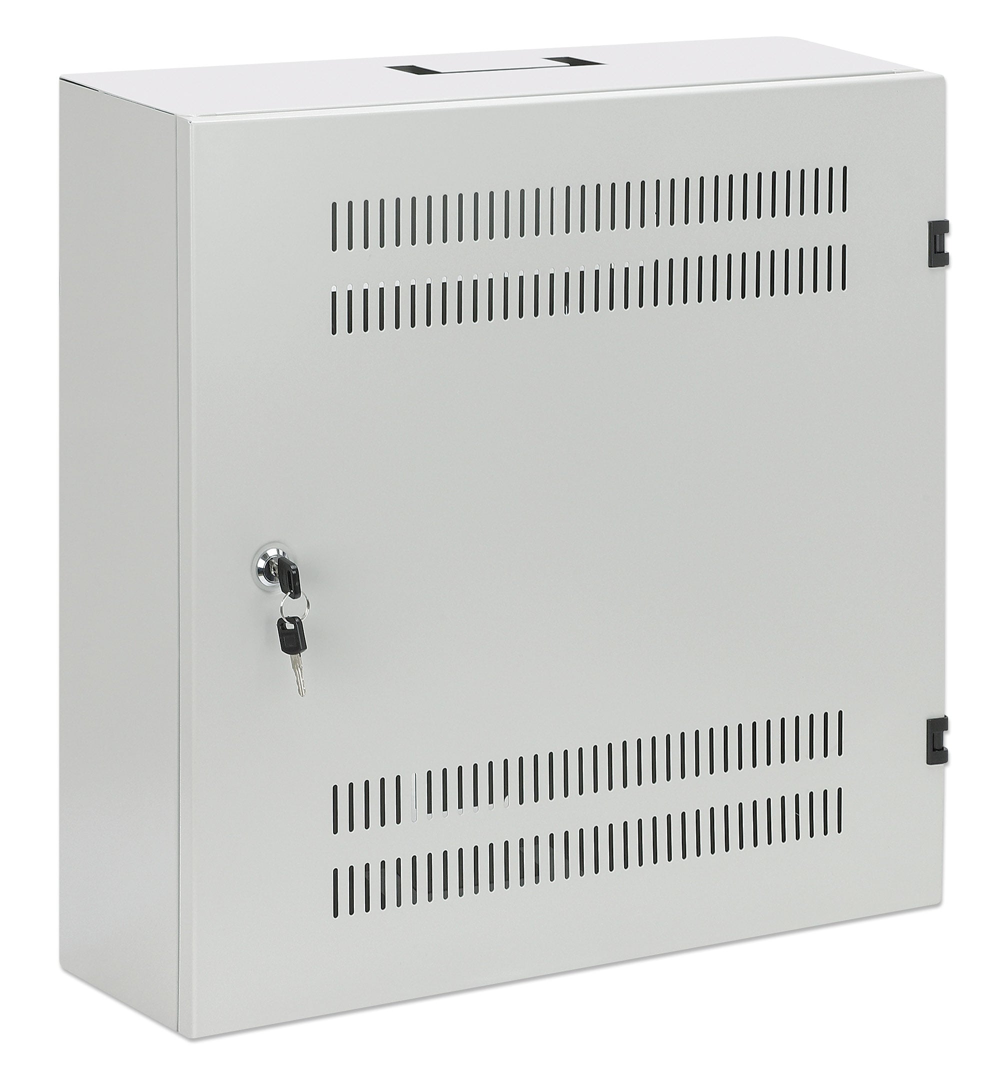 Armadio 19'' a muro a basso profilo con montanti orizzontali 4U e verticali 2U - Miniatura 3