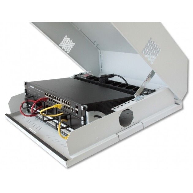 Armadio a muro 19'' 8 Unità Grigio - Miniatura 3