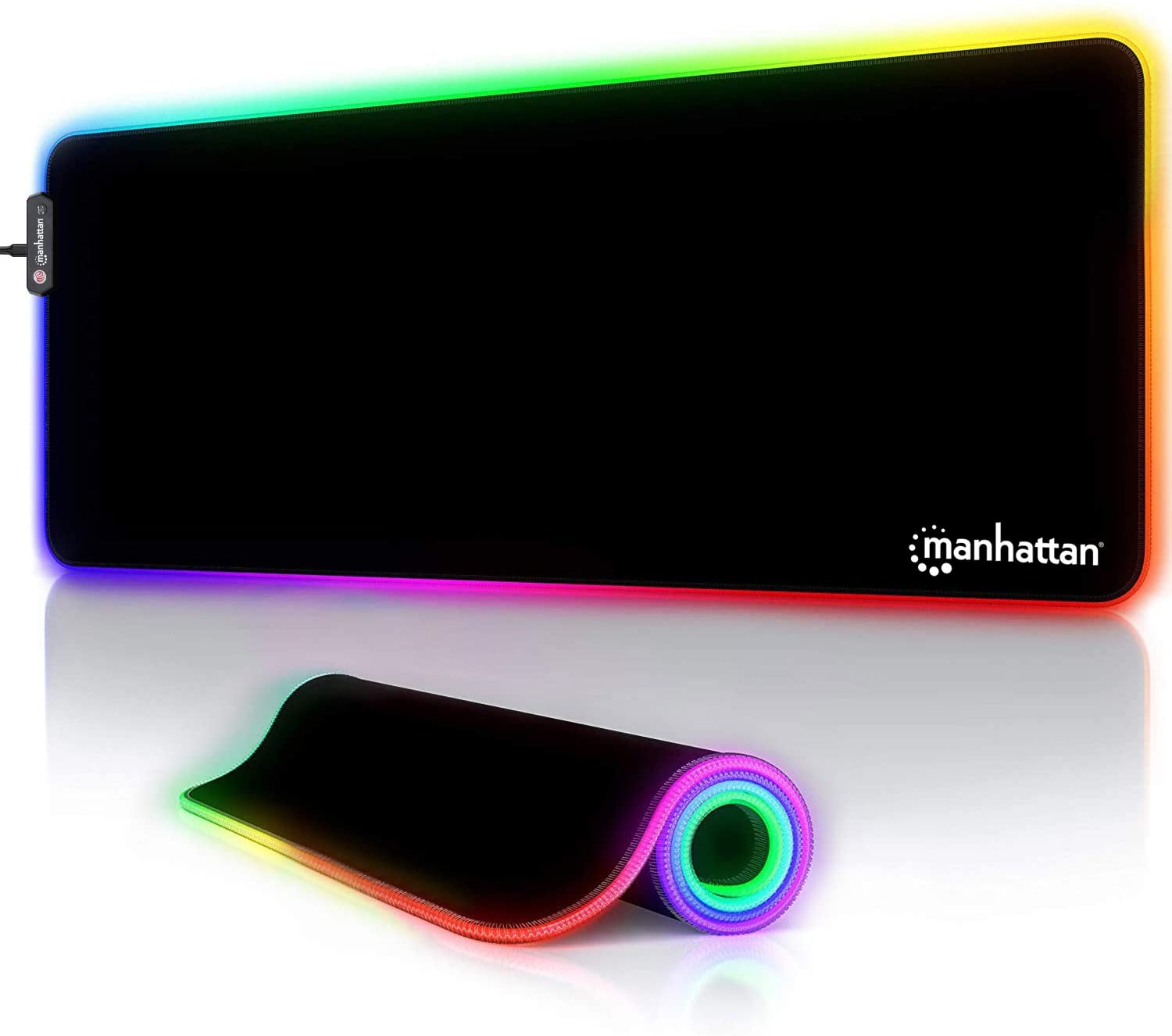 Tappetino Mouse Gaming XXL Illuminazione LED Effetti Luce RGB - Miniatura 3