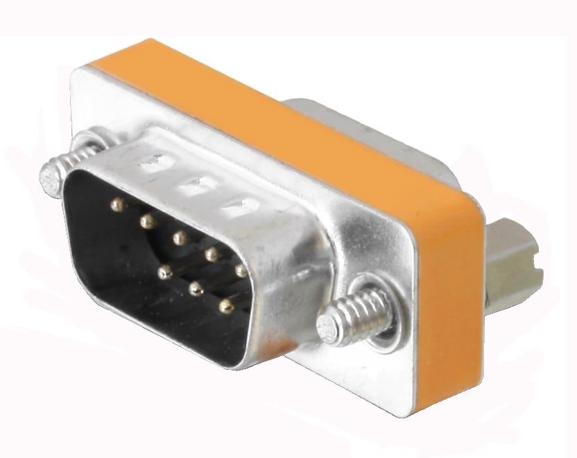 Gender Changer D-SUB 9 pin M/F Null Modem - Miniatura 3