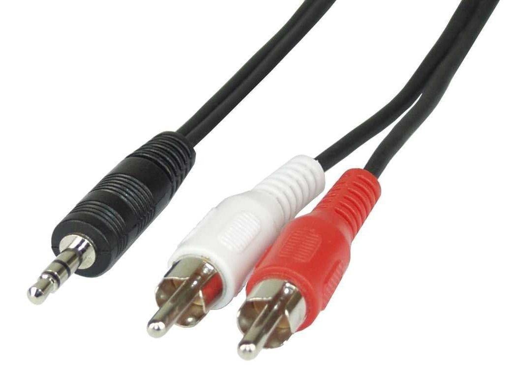 Cavo Stereo Jack 3, 5 mm a 2 x RCA maschio 5 mt - Miniatura 3