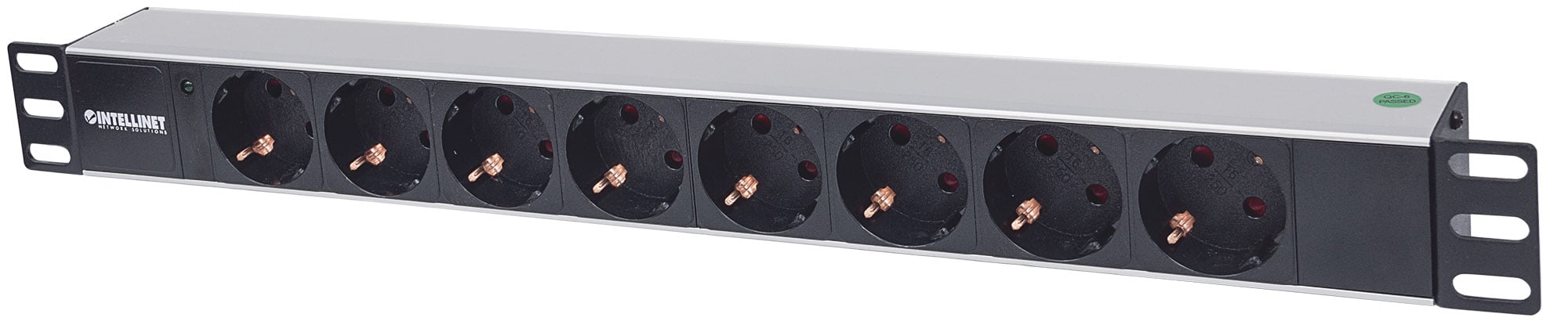 Multipresa per Rack 19'' 8 posti Spina Schuko Angolata 1U - Miniatura 3