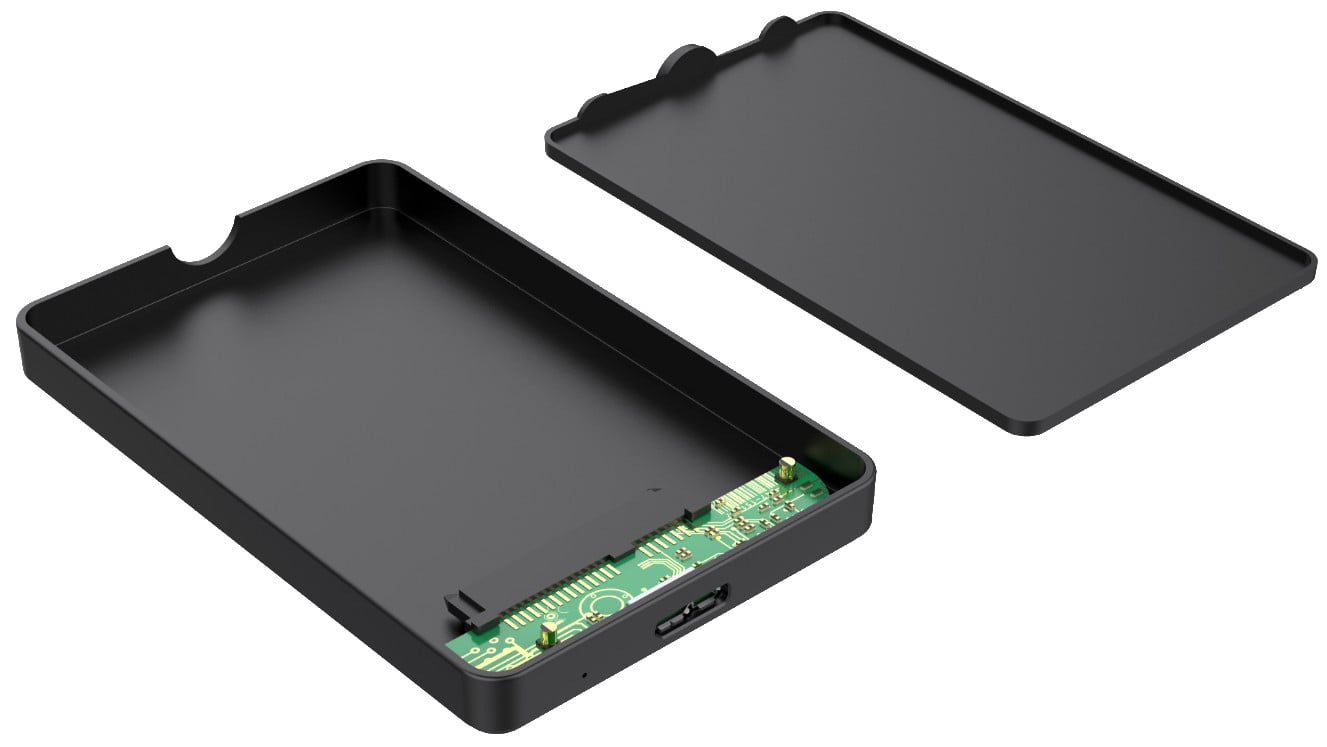 Box Esterno USB3.0 per HDD/SSD SATA 2,5'' Nero - Miniatura 3