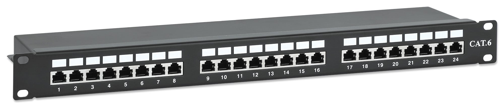 Pannello Patch STP 24 Posti RJ45 Cat.6 - Miniatura 3