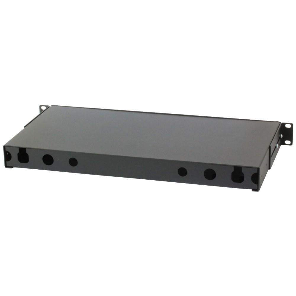 Cassetto Rack 19'' Fibra Ottica 12 porte SC Duplex Nero - Miniatura 3