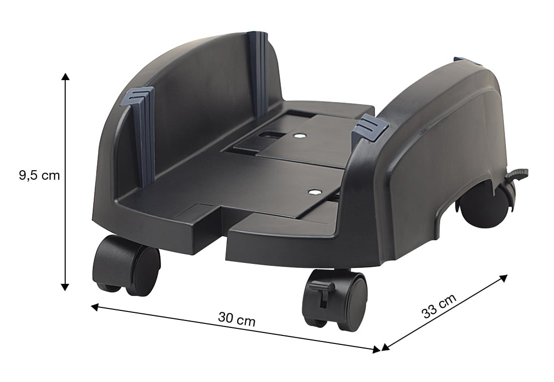 Supporto per PC in Plastica HIPS Regolabile Colore Nero - Miniatura 3