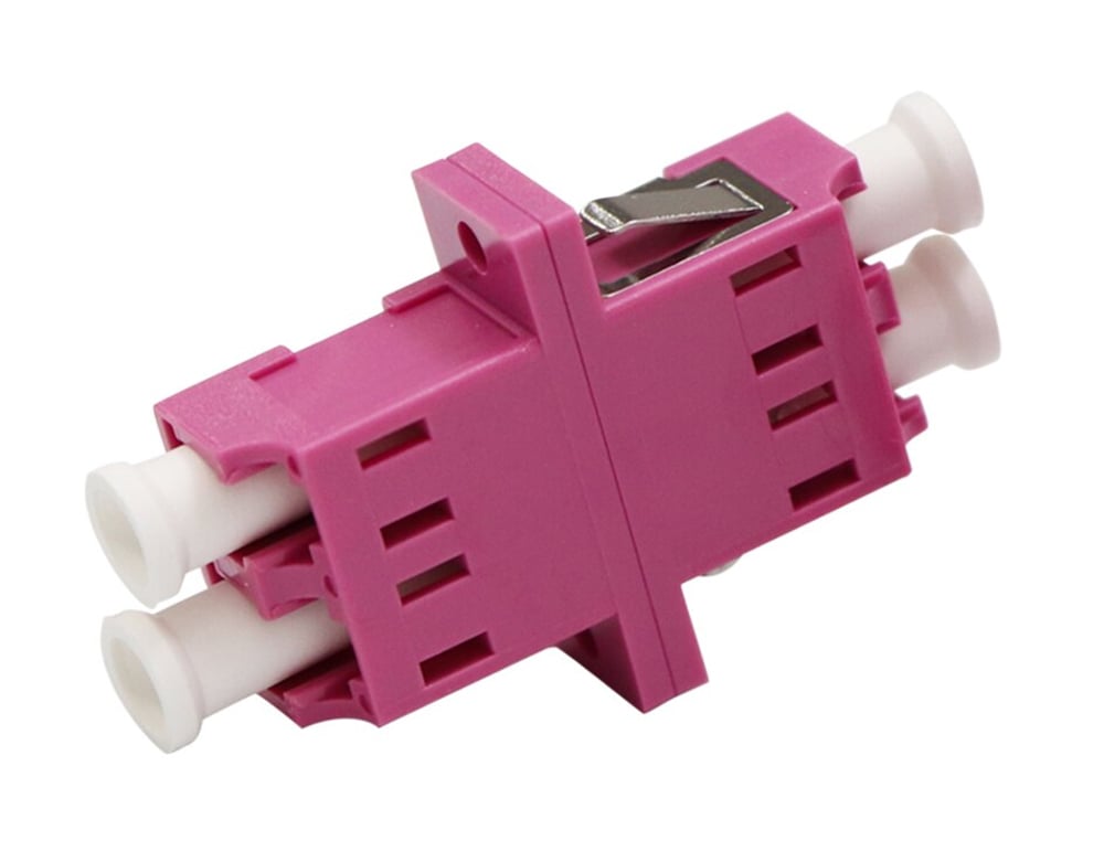Adattattatore a Bussola Duplex LC Multimodale OM4 - Miniatura 3