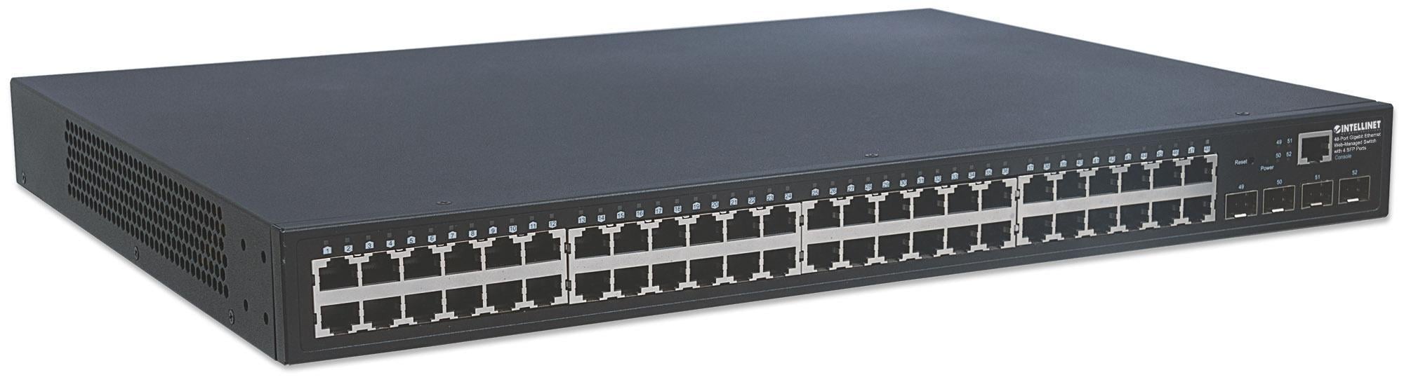 Switch Ethernet 48 Porte Gigabit Web-Managed con 4 porte SFP - Miniatura 3