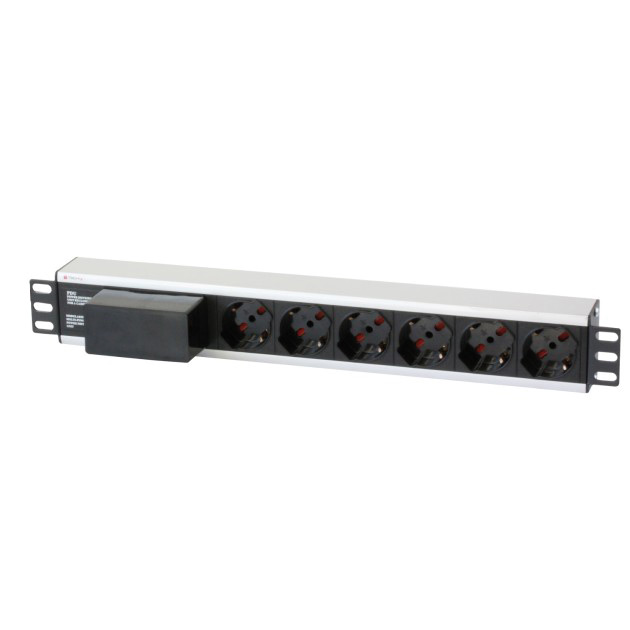 Multipresa 6 Posti da Rack 19'' con Magnetotermico Spina Italiana 1,5U - Miniatura 3