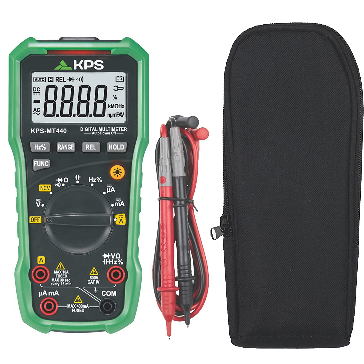 Multimetro Digitale Professionale LCD 4000counts, KPS-MT440 - Miniatura 3