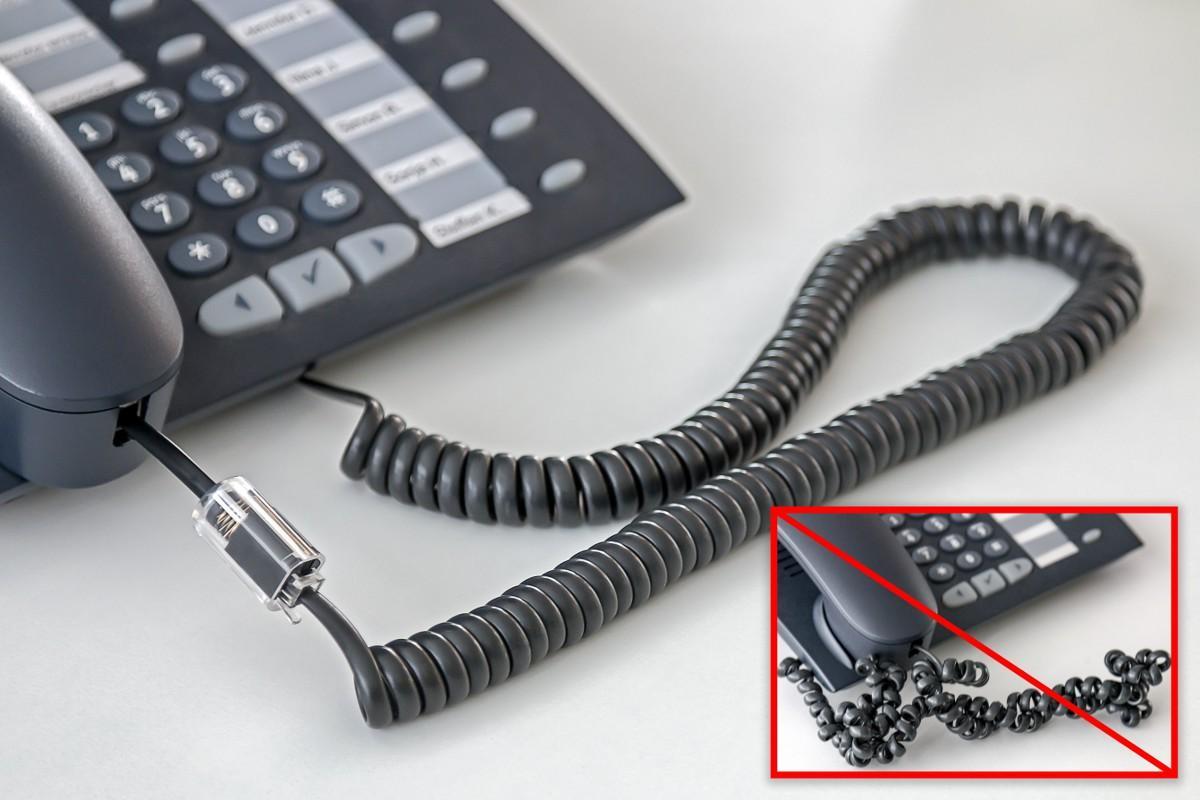 Plug Telefonico RJ10 Antiattorcigliamento per Cornetta con Cavo 30mm - Miniatura 3