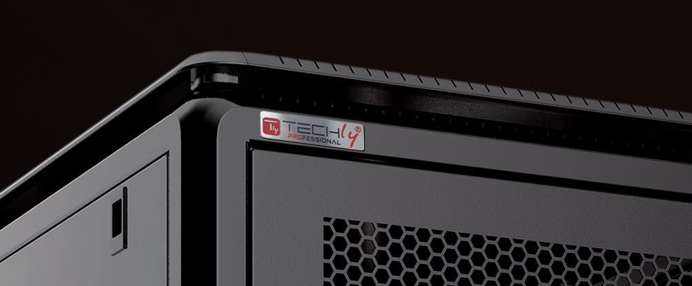 Armadio Server Rack 19'' 600x1000 32 Unità Nero serie Evolution - Miniatura 3