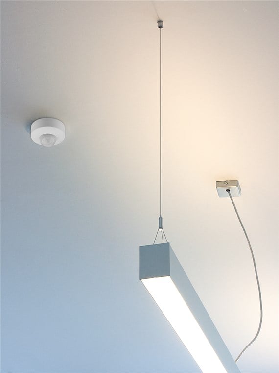 Sensore di Movimento ad Infrarossi con Sensore PIR LED Uso Interno - Miniatura 3