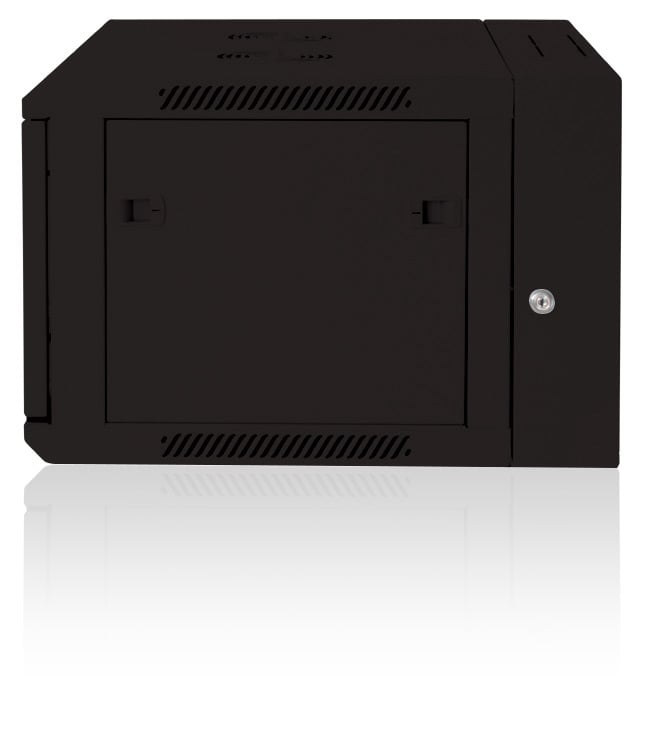 Armadio Rack 19'' a muro 9 unità due sezioni Nero - Miniatura 3