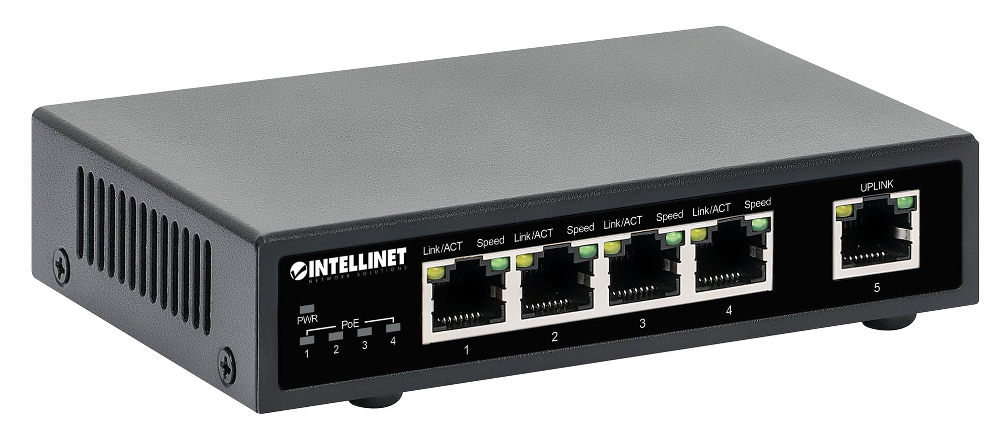 Ethernet Switch Gigabit PoE+ 5 porte - Miniatura 3