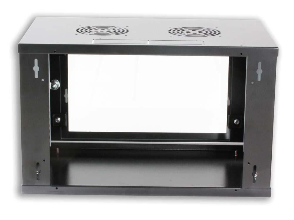 Armadio Rack 19'' a muro 10 unità prof. 400 Nero Assemblato - Miniatura 3