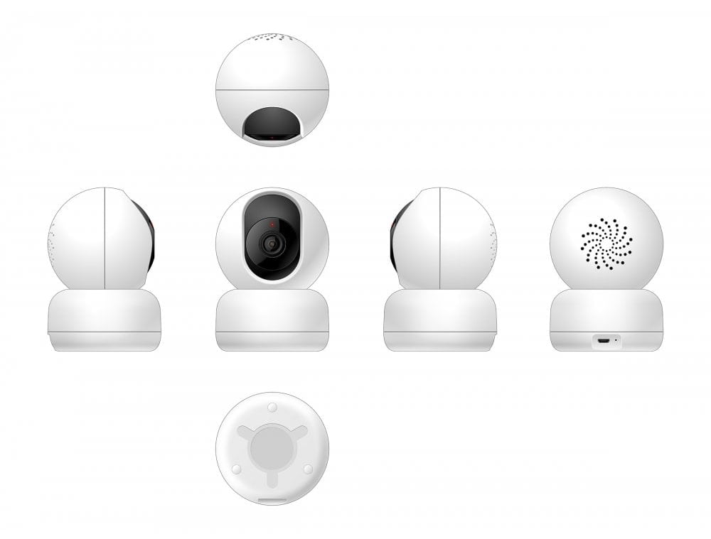 Telecamera WiFi Smart da interno PTZ HD 360°, R4040 - Miniatura 3